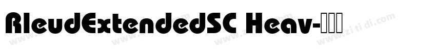 RleudExtendedSC Heav字体转换